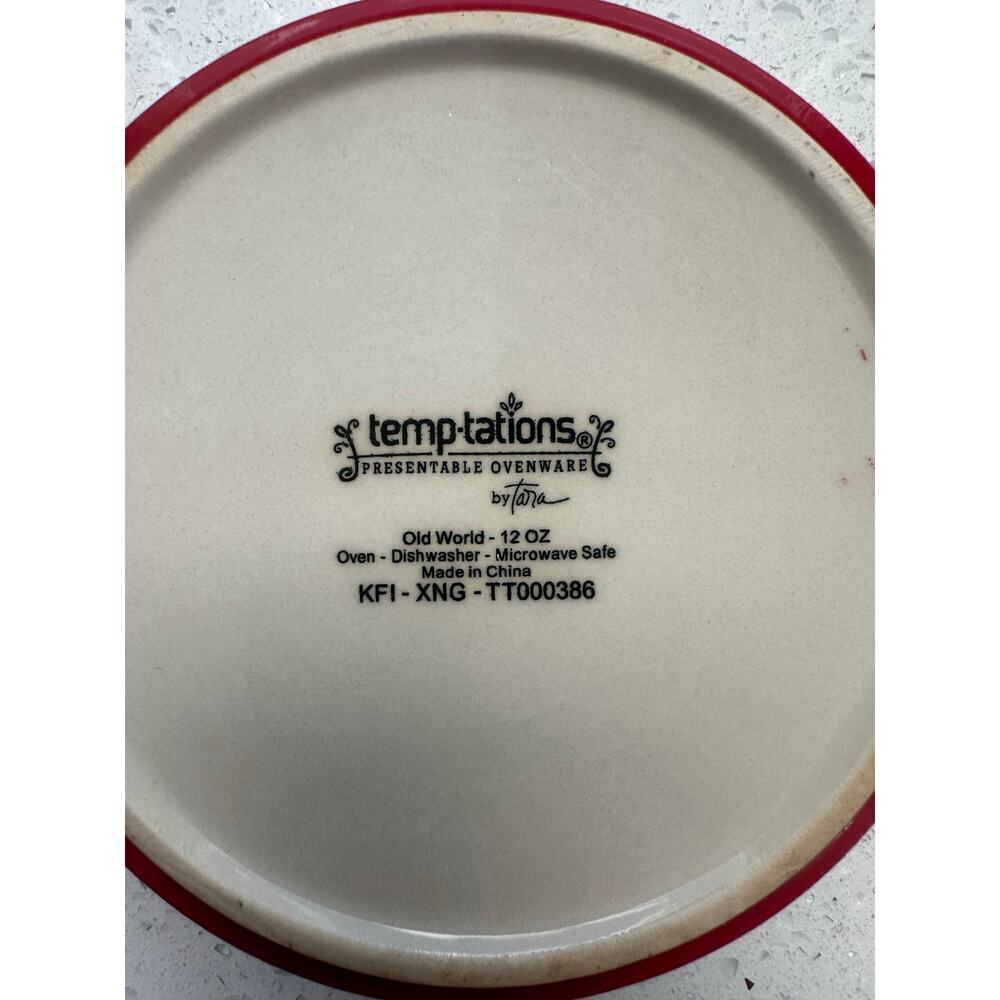 Temptations by Tara Old World Red" ramekin 24 oz - Picture 4 of 4